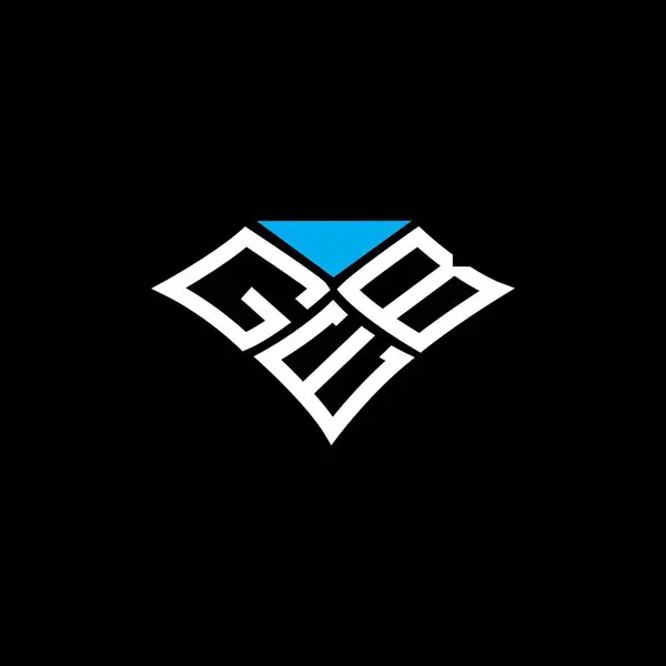 Geb 디자인 Geb 간단하고 현대적인 Geb 호화스러운 알파벳 디자인 — 스톡 벡터