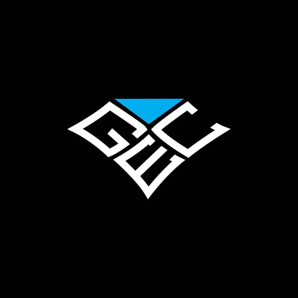 Gec Harfi Logo Vektör Tasarımı Gec Basit Modern Logo Gec — Stok Vektör