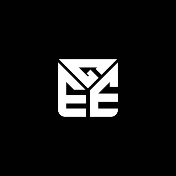 Gee Letter Logo Vector Design Gee Eenvoudig Modern Logo Gee — Stockvector