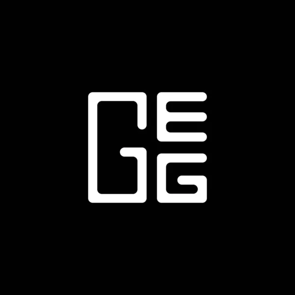 Geg Letter Logo Vector Design Geg Eenvoudig Modern Logo Geg — Stockvector