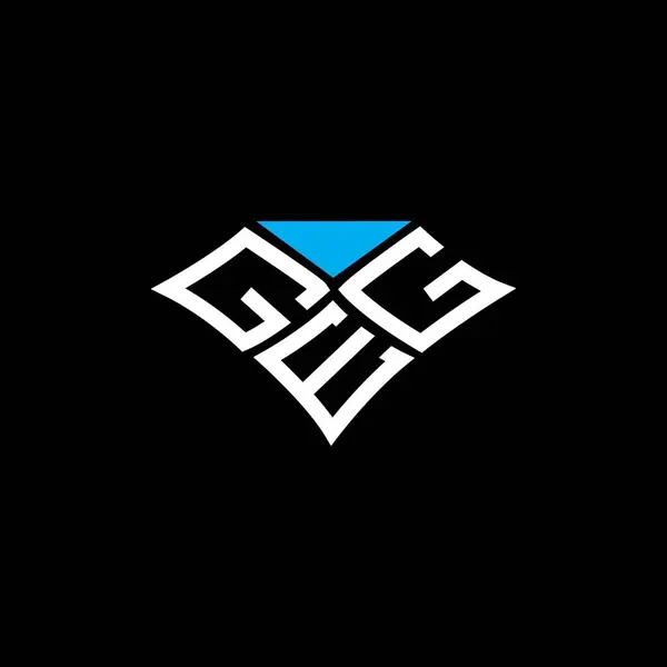 Geg Letter Logo Vector Design Geg Simple Modern Logo Geg — Stock Vector