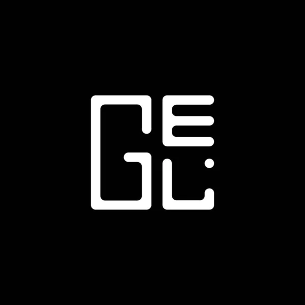 Λογότυπο Gel Letter Vector Design Gel Απλό Και Μοντέρνο Λογότυπο — Διανυσματικό Αρχείο