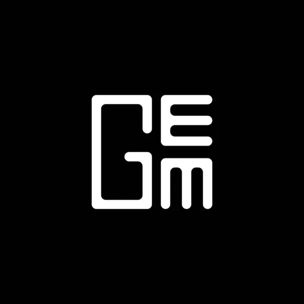 Gem Písmenný Vektorový Design Jednoduché Moderní Logo Gem Gem Luxusní — Stockový vektor