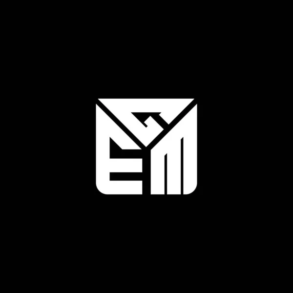 Λογότυπο Gem Letter Vector Design Gem Απλό Και Μοντέρνο Λογότυπο — Διανυσματικό Αρχείο