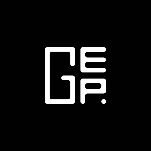 Logo Literowe Gep Wektor Projektu Gep Proste Nowoczesne Logo Gep — Wektor stockowy