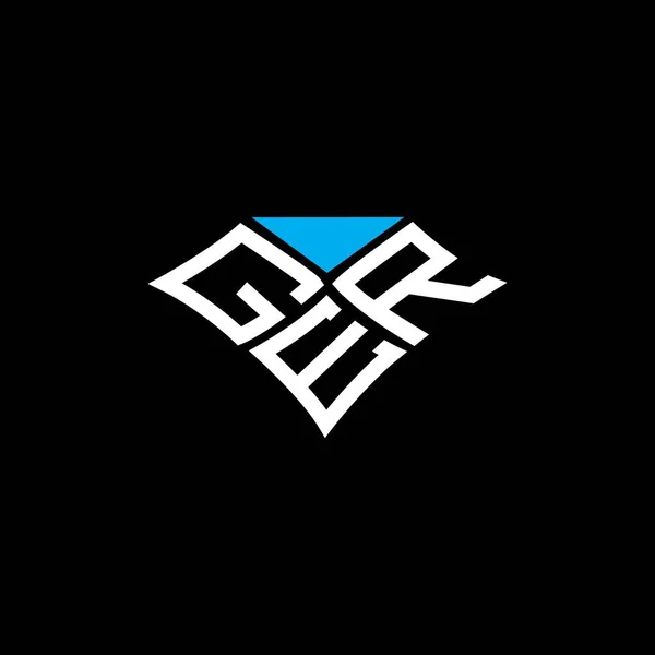 Ger Harfi Logo Vektör Tasarımı Ger Basit Modern Logo Ger — Stok Vektör