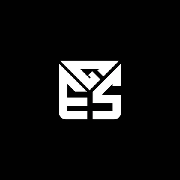 Ges Letter Logo Vector Design Ges Simple Modern Logo Ges — Stock Vector
