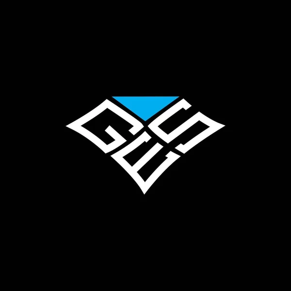 Ges 디자인 Ges 간단하고 현대적인 Ges 호화스러운 알파벳 디자인 — 스톡 벡터
