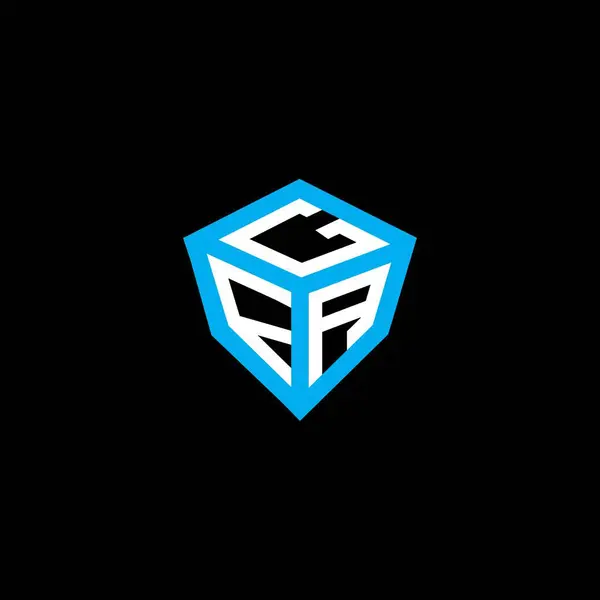Logo Litera Gfa Wektor Projektu Gfa Proste Nowoczesne Logo Gfa — Wektor stockowy