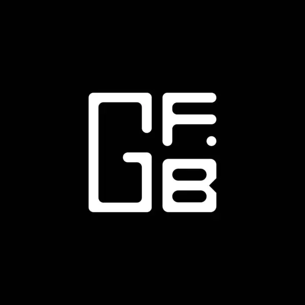 Векторный Дизайн Логотипа Gfb Простой Современный Логотип Gfb Роскошный Алфавит — стоковый вектор