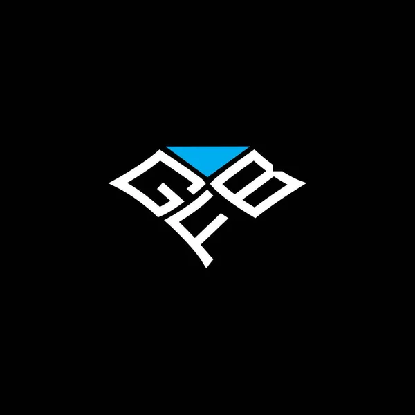 Gfb Harfli Logo Vektör Tasarımı Gfb Basit Modern Logo Gfb — Stok Vektör