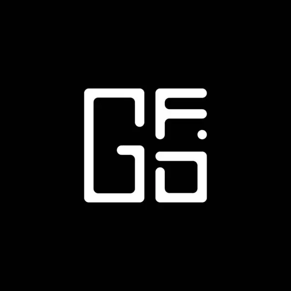 Gfd 디자인 Gfd 간단하고 현대적인 Gfd 알파벳 디자인 — 스톡 벡터