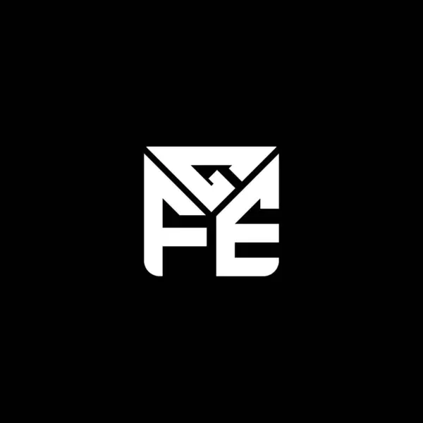 Gfe Harfli Logo Vektör Tasarımı Gfe Basit Modern Logo Gfe — Stok Vektör