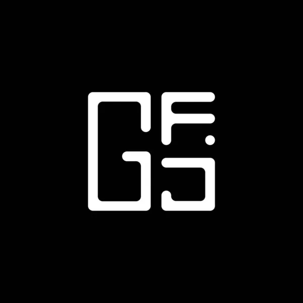 Gfjレターロゴベクターデザイン Gfjシンプルでモダンなロゴ Gfj 豪華なアルファベットデザイン — ストックベクタ