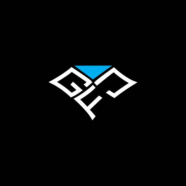Gfj Harfli Logo Vektör Tasarımı Gfj Basit Modern Logo Gfj — Stok Vektör