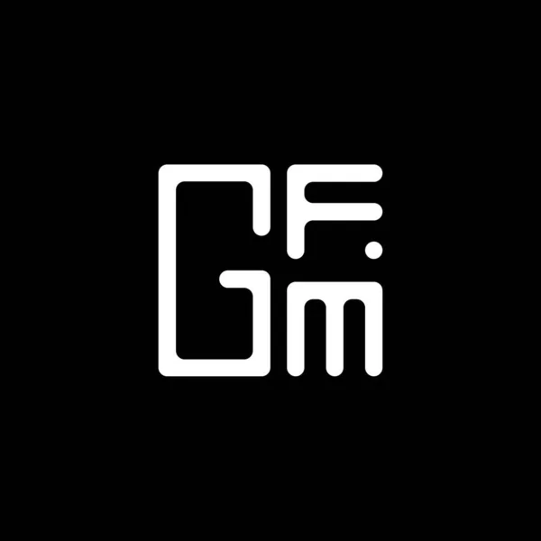 Gfm Harf Logo Vektör Tasarımı Gfm Basit Modern Logo Gfm — Stok Vektör