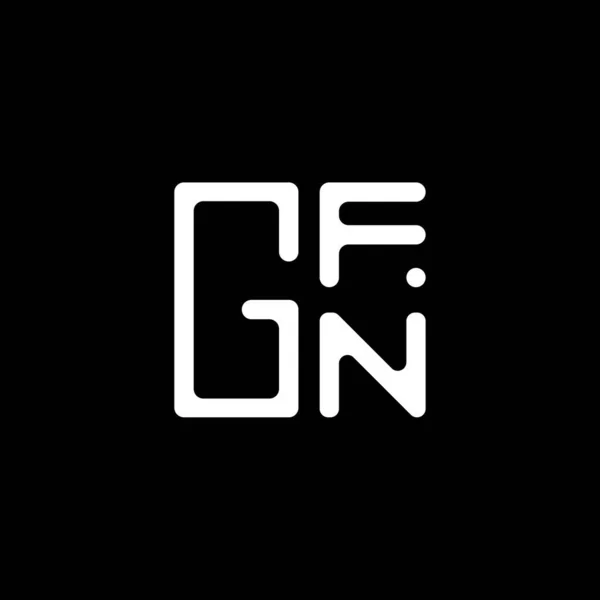 Gfn Harfli Logo Vektör Tasarımı Gfn Basit Modern Logo Gfn — Stok Vektör
