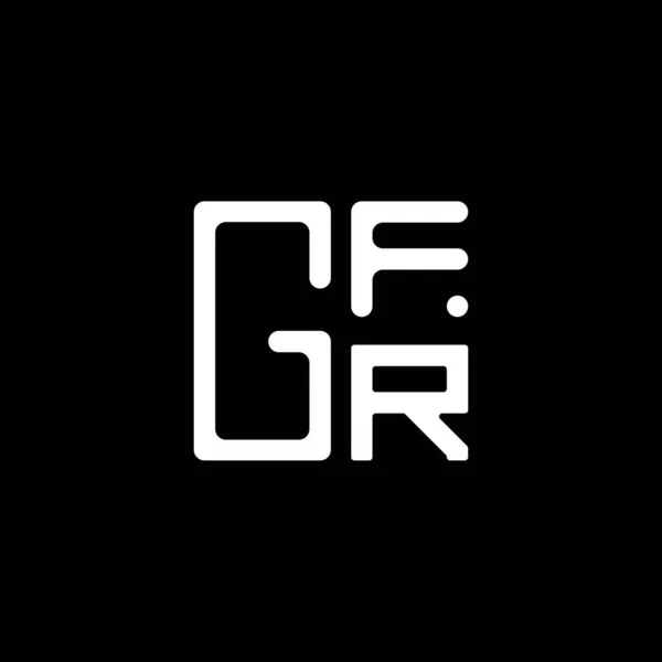 Design Vetor Logotipo Letra Gfr Logotipo Simples Moderno Gfr Design —  Vetores de Stock
