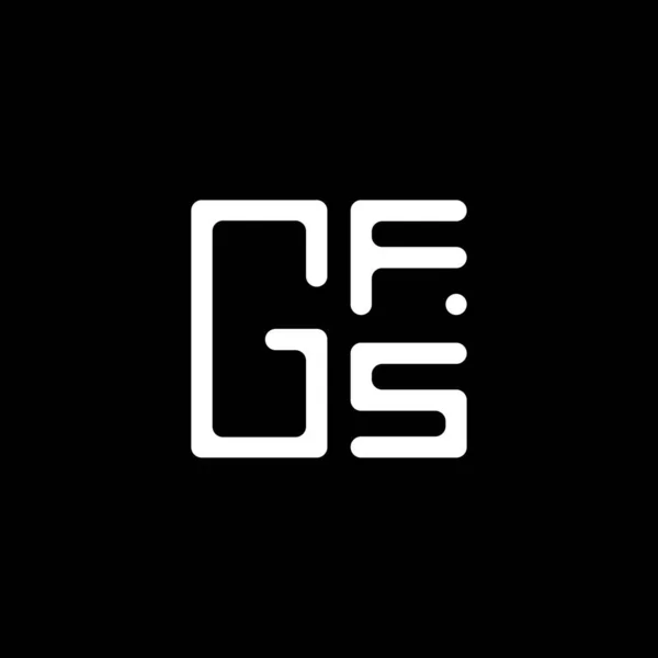 Gfs Lettera Logo Vettoriale Design Gfs Logo Semplice Moderno Gfs — Vettoriale Stock