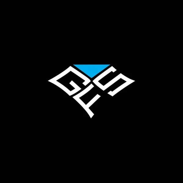 Gfs List Logo Wektor Projektu Gfs Proste Nowoczesne Logo Gfs — Wektor stockowy