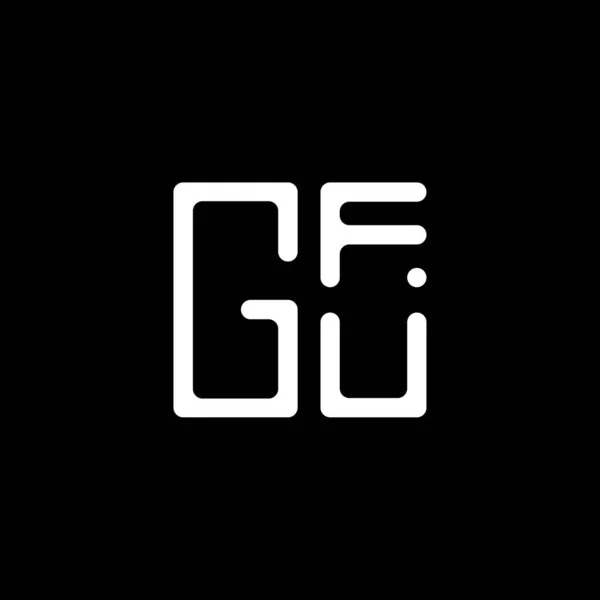 Векторный Дизайн Логотипа Gfu Простой Современный Логотип Gfu Роскошный Алфавит — стоковый вектор