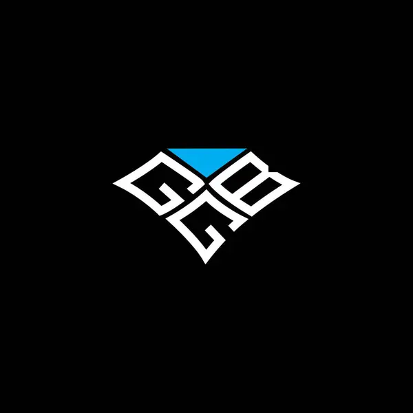Diseño Vectorial Del Logotipo Letra Ggb Logotipo Simple Moderno Ggb — Archivo Imágenes Vectoriales