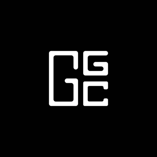 Ggc Harf Logo Vektör Tasarımı Ggc Basit Modern Logo Ggc — Stok Vektör