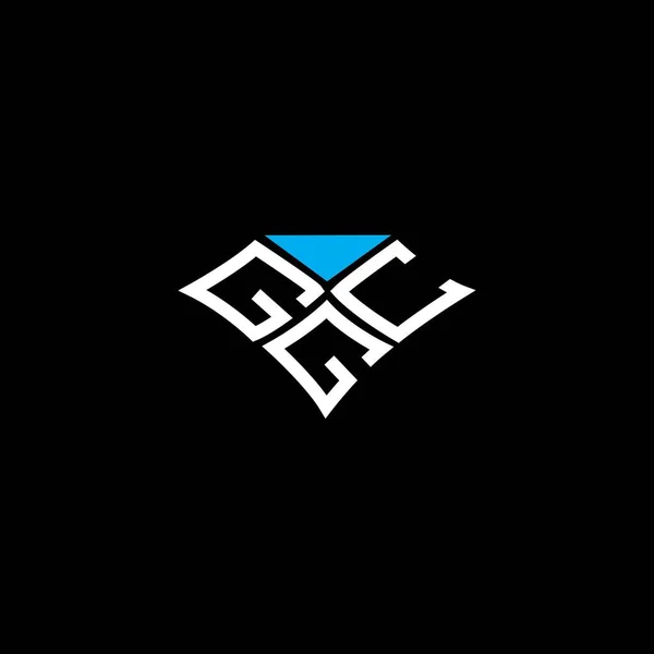 Ggc 디자인 Ggc 간단하고 현대적인 Ggc 호화스러운 알파벳 디자인 — 스톡 벡터