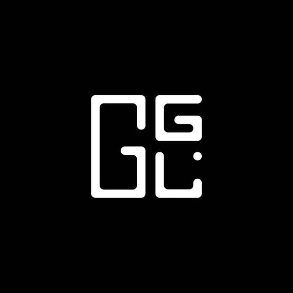 Ggl 디자인 Ggl 간단하고 현대적인 Ggl 알파벳 디자인 — 스톡 벡터