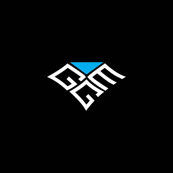 Ggm Bokstäver Logotyp Vektor Design Ggm Enkel Och Modern Logotyp — Stock vektor