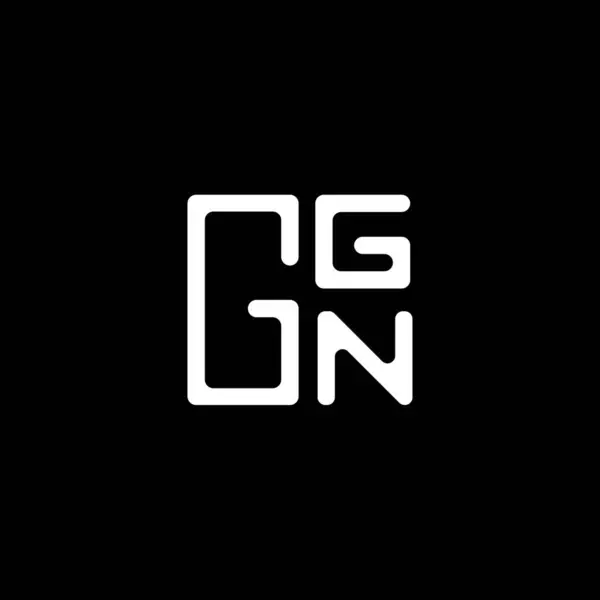 Ggn Lettera Logo Vettoriale Design Ggn Logo Semplice Moderno Ggn — Vettoriale Stock