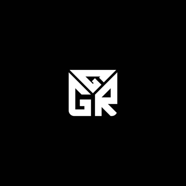 Векторный Логотип Ggr Простой Современный Логотип Ggr Роскошный Алфавит Ggr — стоковый вектор