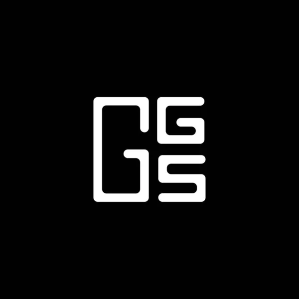 Ggs Lettera Logo Vettoriale Design Ggs Logo Semplice Moderno Ggs — Vettoriale Stock