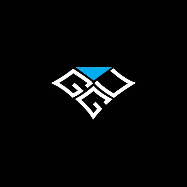 Ggu Bokstav Logotyp Vektor Design Ggu Enkel Och Modern Logotyp — Stock vektor