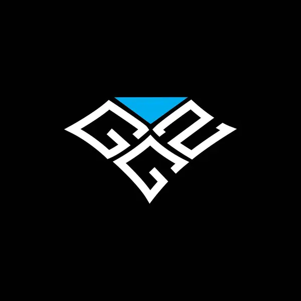 Ggz Harfli Logo Vektör Tasarımı Ggz Basit Modern Logo Ggz — Stok Vektör