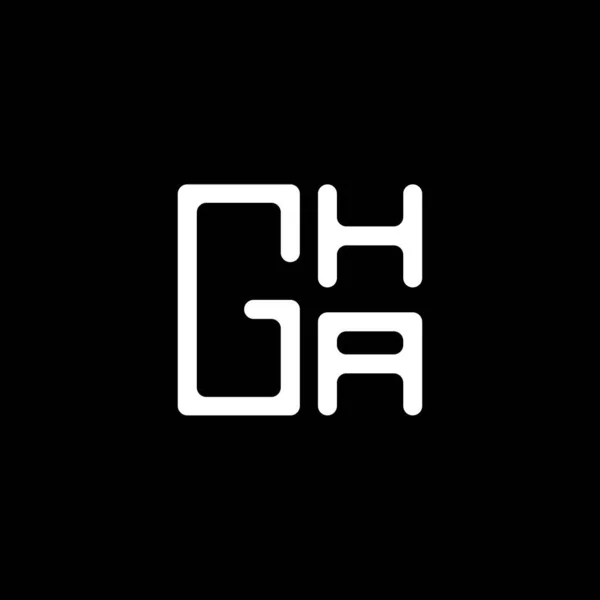 Projekt Wektora Litery Gha Proste Nowoczesne Logo Gha Gha Luksusowy — Wektor stockowy