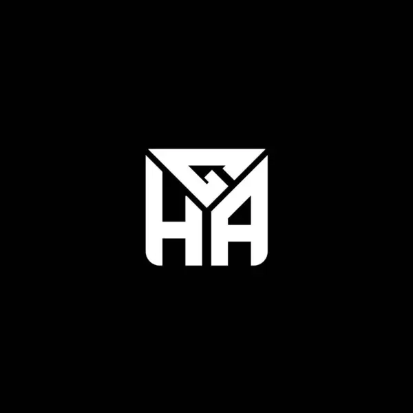 Gha Lettre Logo Vectoriel Design Gha Logo Simple Moderne Gha — Image vectorielle