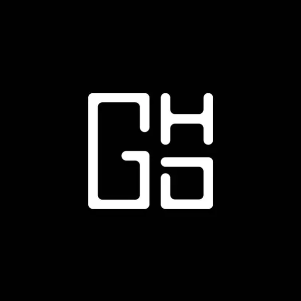 Ghd 디자인 Ghd 간단하고 현대적인 Ghd 알파벳 디자인 — 스톡 벡터