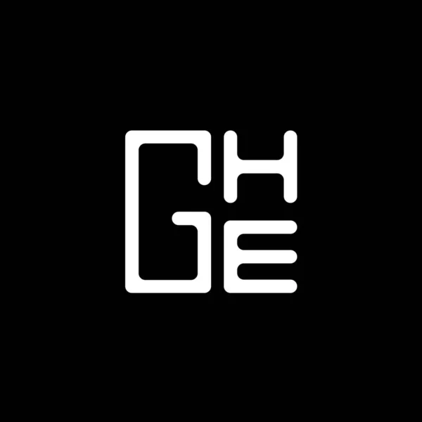 Projekt Wektora Litery Ghe Proste Nowoczesne Logo Ghe Ghe Luksusowy — Wektor stockowy