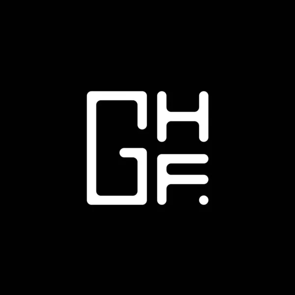 Логотип Літери Ghf Векторний Дизайн Простий Сучасний Логотип Ghf Ghf — стоковий вектор