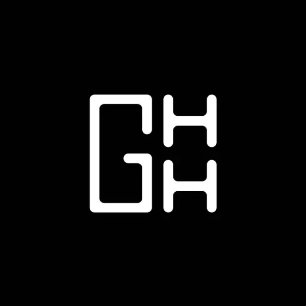 Ghh Letter Logo Vector Design Ghh Simple Modern Logo Ghh — Stock Vector