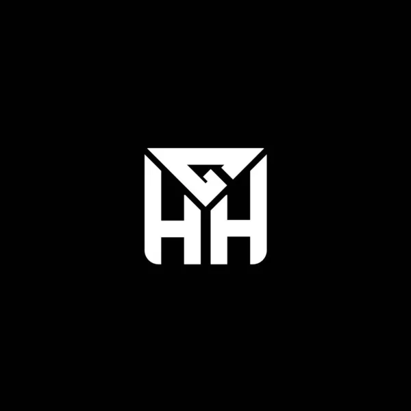 Ghh Lettre Logo Vectoriel Design Ghh Logo Simple Moderne Ghh — Image vectorielle