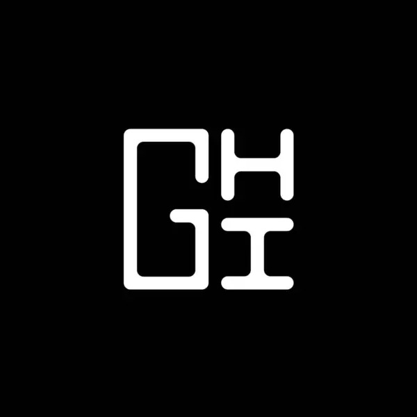Projekt Wektora Listu Ghi Proste Nowoczesne Logo Ghi Ghi Luksusowy — Wektor stockowy