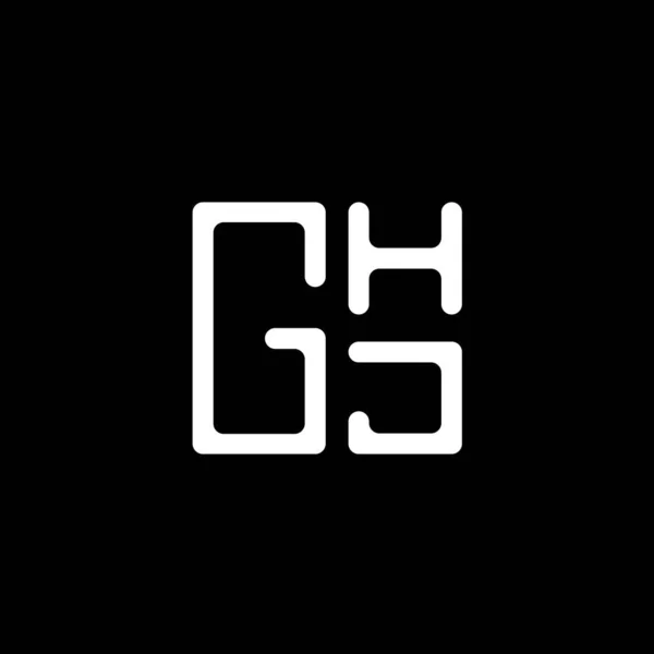 Ghj Letter Logo Vector Design Ghj Simple Modern Logo Ghj — Stock Vector