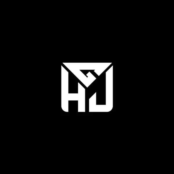 Ghj Harfli Logo Vektör Tasarımı Ghj Basit Modern Logo Ghj — Stok Vektör