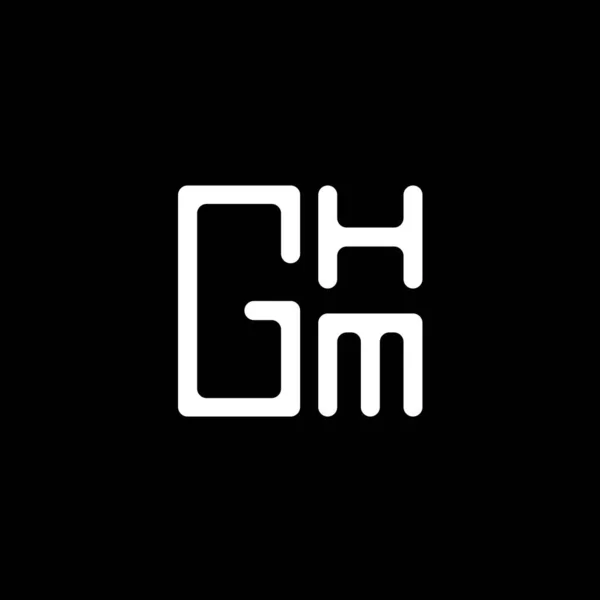 Ghm Letra Logotipo Vector Diseño Ghm Simple Moderno Logotipo Ghm — Vector de stock