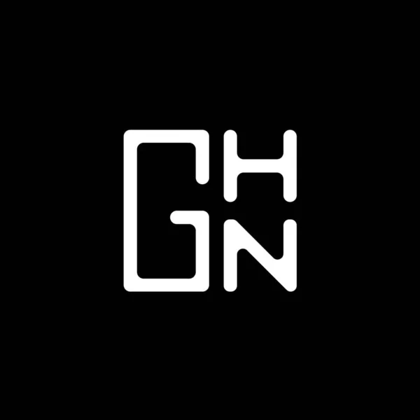 Ghnレターロゴベクターデザイン Ghnシンプルでモダンなロゴ Ghn豪華なアルファベットデザイン — ストックベクタ