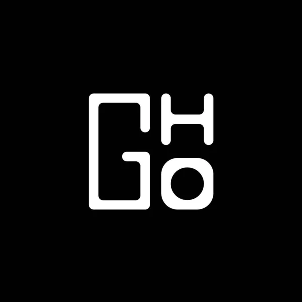 Gho Letter Logo Vector Design Gho Simple Modern Logo Gho — Stock Vector