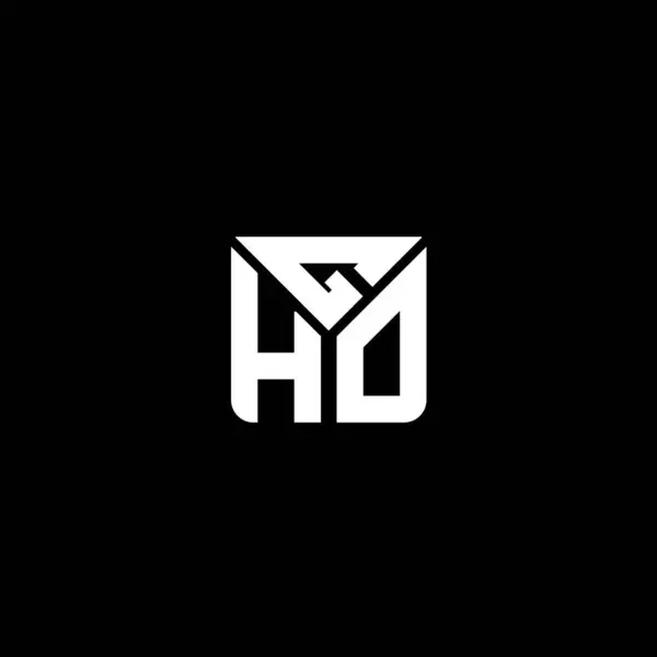 Gho Harfli Logo Vektör Tasarımı Gho Basit Modern Logo Gho — Stok Vektör
