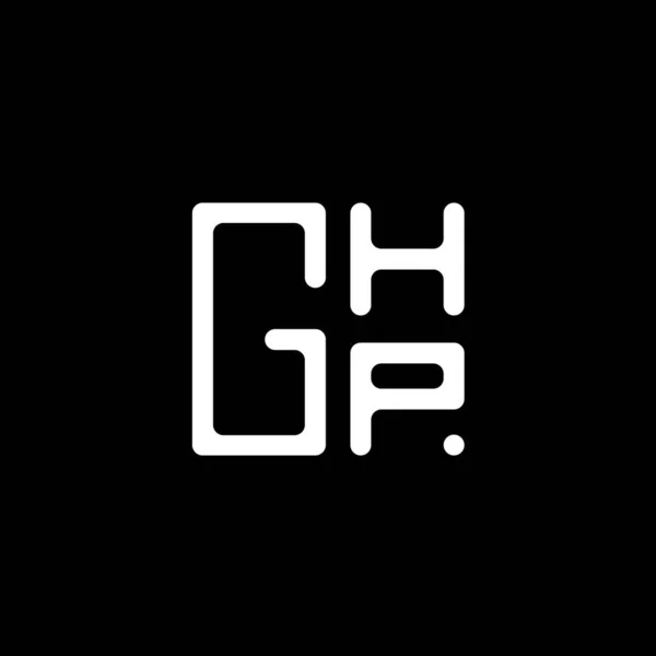 Ghp 디자인 Ghp 간단하고 현대적인 Ghp 호화스러운 알파벳 디자인 — 스톡 벡터